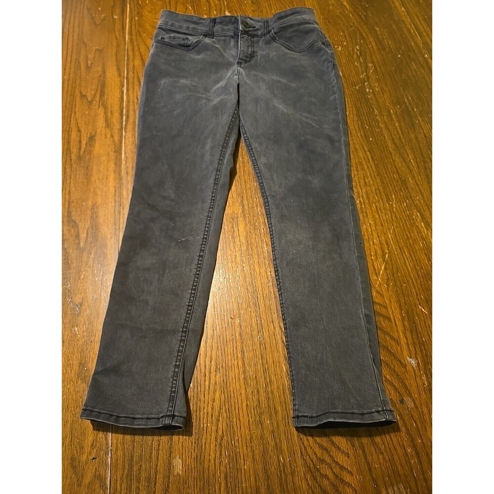 Riders by Lee Womens Mid Rise Skinny Black Straight Leg Jeans 8P